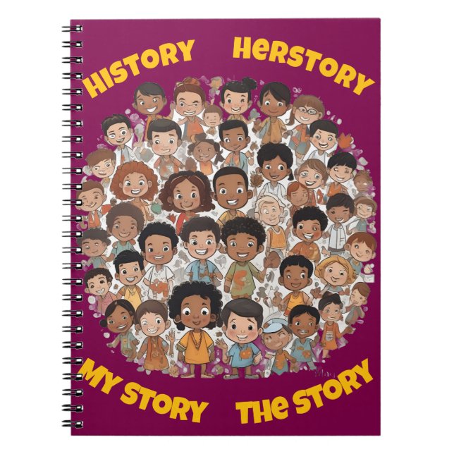 AI Spiral Story Notebook or Journal (Front)