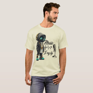 ai t-shirt futuristic tech robot design