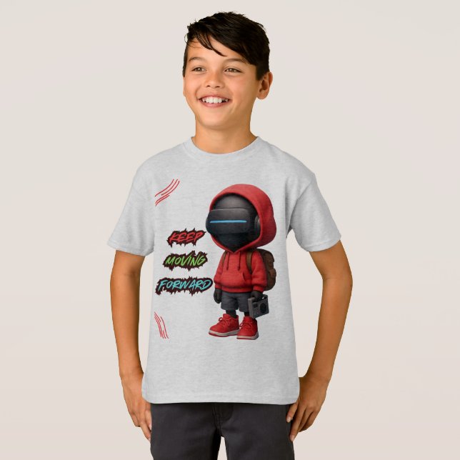ai t-shirt futuristic tech robot design (Front Full)