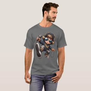 ai t-shirt futuristic tech robot design