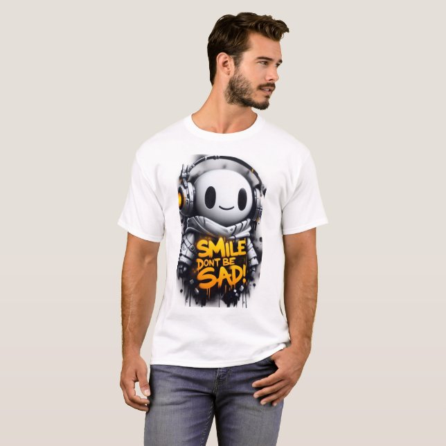 ai t-shirt futuristic tech robot design (Front Full)