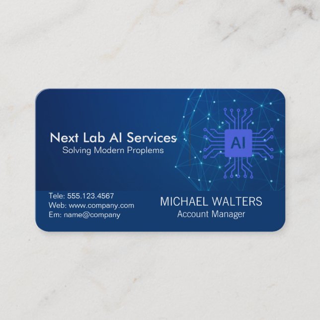 AI Tech | Data Centre | Computing  Business Card (Front)