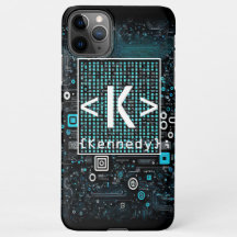 Ai - Technology - Coding Monogram - Letter K