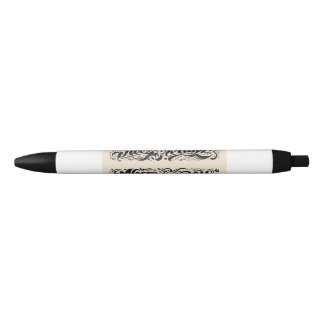 AI text design / Fashion Black Ink Pen