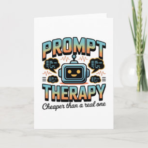 AI Therapy Graphic – Prompt Engineering Design Card