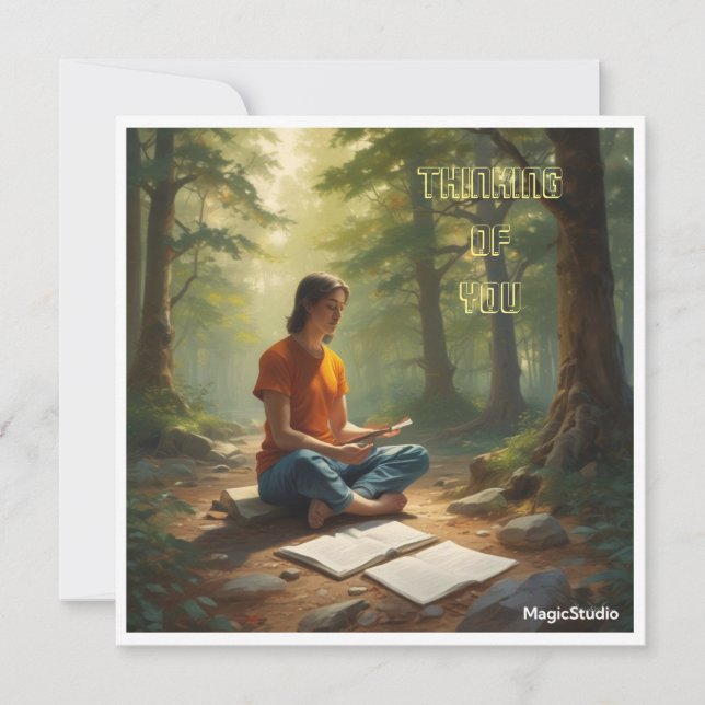 AI Thinking of You Note Card (Front)