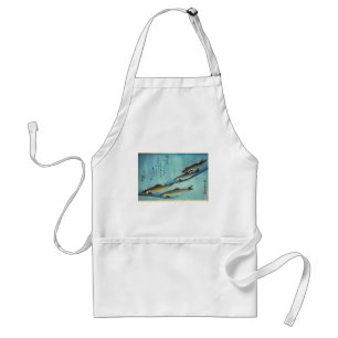 Ai (Trout) - Hiroshige's Colour Japanese Fish Prin Standard Apron