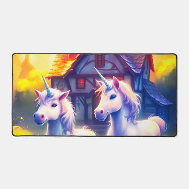 Ai Unicorns Desk Mat (Front)