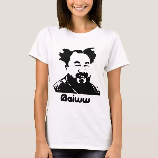 Ai Weiwei @aiww Twitter Ladies T-Shirt (Front)