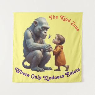 AI Where Only Kindness Exists Tapestry/Backdrop Tapestry