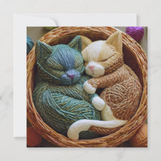 AI Yarn Cat Holiday Card