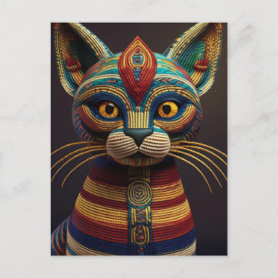 AI Yarn Cat Postcard