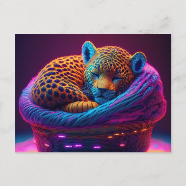 AI Yarn Jaguar  Postcard (Front)