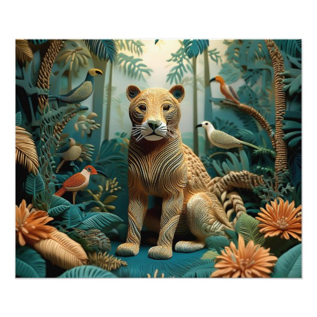 AI Yarn Jungle Photo Print (Front)