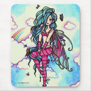 Aia Fairy Butterfly Sky Fairy Mouse Pad