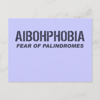 AIBOHPHOBIA POSTCARD
