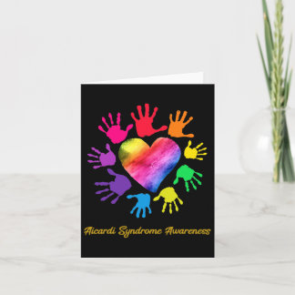Aicardi Syndrome Awareness Hands Aicardi Syndrome  Card