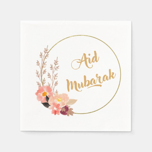 Aid Mubarak Napkin (Front)