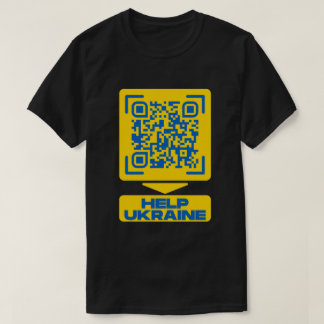 Aid to Ukraine QR Code T-Shirt