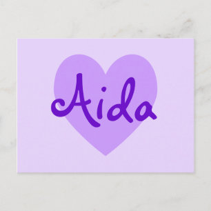 Aida in Purple Postcard