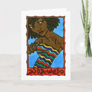 Aida-Wedo Greeting Card