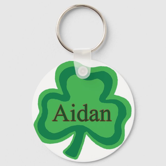 Aidan Irish Name Key Ring (Front)