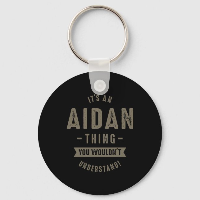 Aidan Name Key Ring (Front)