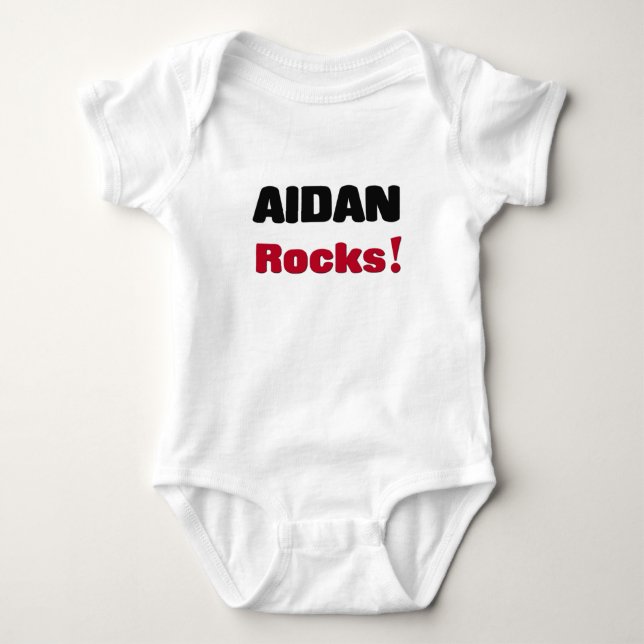 Aidan Rocks Baby Bodysuit (Front)