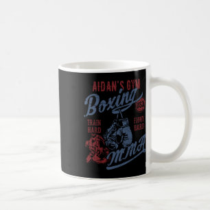 Aidan's Gym Boxing Mma Retro Design For The Name A Coffee Mug