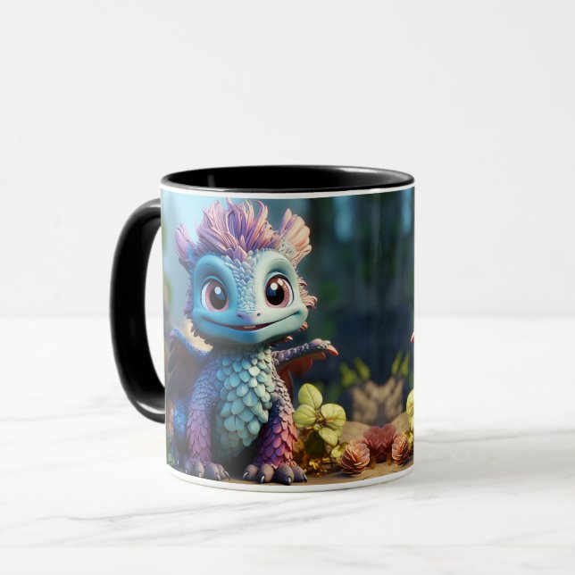 Aiden, a Whimsical Dragon  Mug (Front Left)
