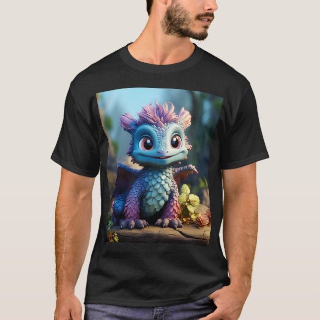 Aiden, a Whimsical Dragon  T-Shirt (Front)