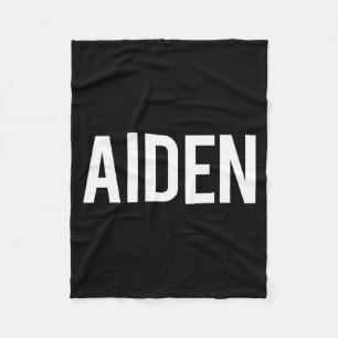 Aiden - Cool New Funny Name Fan Gift Tee  Fleece Blanket