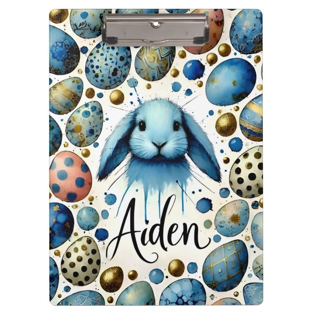 AIDEN ~ EASTER bunny and eggs ~  Clipboard (Front)
