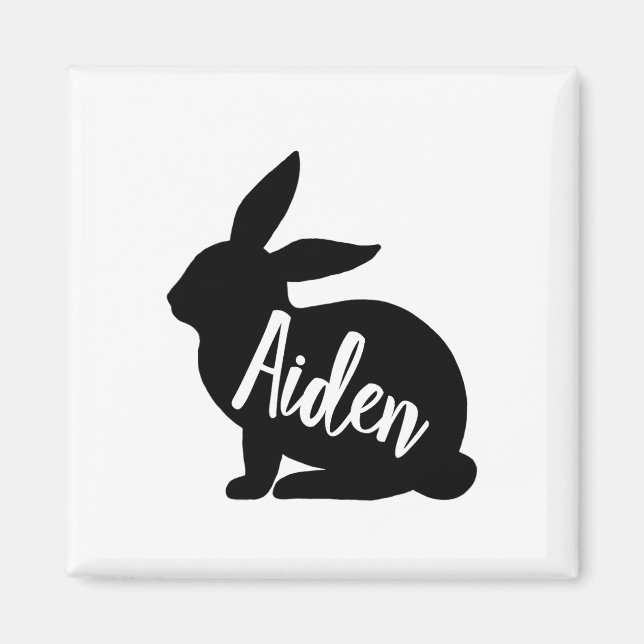 Aiden Personalised Easter Bunny Gift  Magnet (Front)