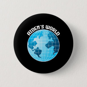 Aidenacesarmy fight against cancer Aiden’s world 6 Cm Round Badge