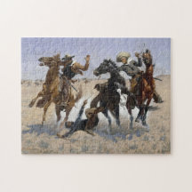 Aiding a Comrade by Frederick Remington