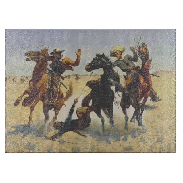 Aiding a Comrade Frederic Remington 1890 Cutting Board (Front)