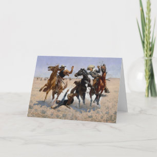 Aiding a Comrade Remington Fine Art Greeting Card