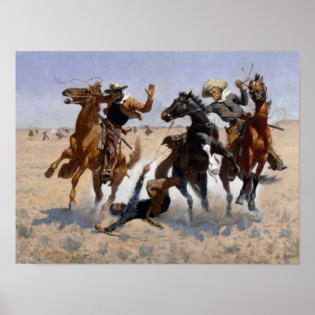 Aiding a Comrade Remington Fine Art Poster (Front)