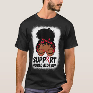 Aids Awareness Shirt Red Ribbon Hiv Aids Awareness