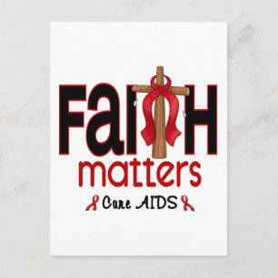 AIDS Faith Matters Cross 1 Postcard
