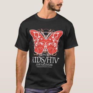 AIDS/HIV Butterfly T-Shirt