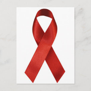 aids-ribbon postcard