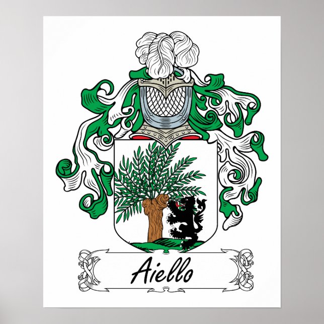 Aiello Family Crest Poster (Front)
