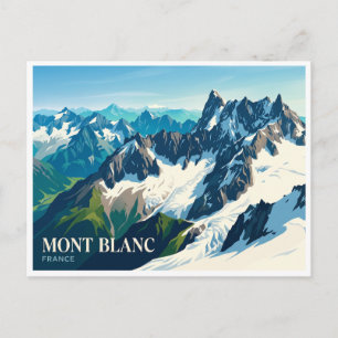 Aiguille Verte Chamonix France Postcard