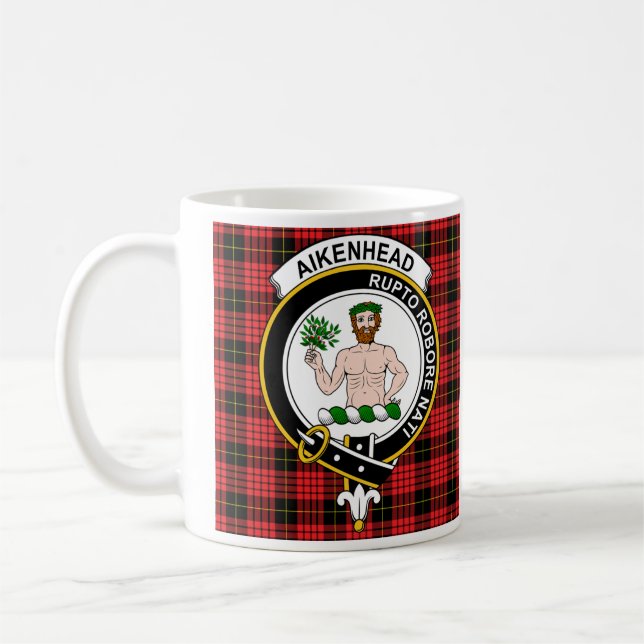 Aikenhead Clan Badge Coffee Mug - Size 11oz (Left)