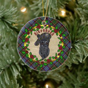 Aikenhead Scottie Dog Christmas Ceramic Ornament