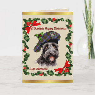 Aikenhead Scottie Dog Personalised Xmas Card