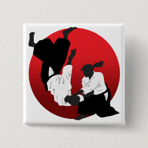 Aikido 15 Cm Square Badge