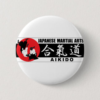 Aikido 2 6 cm round badge